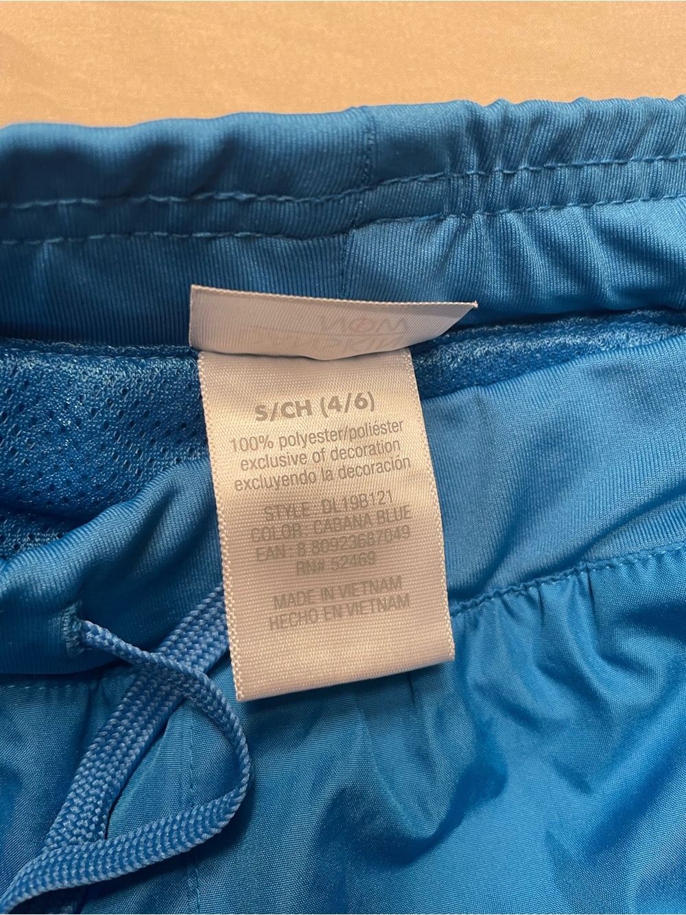 Danskin Now Cabana Blue Athletic Capris with Drawstring - Picture 3 of 7